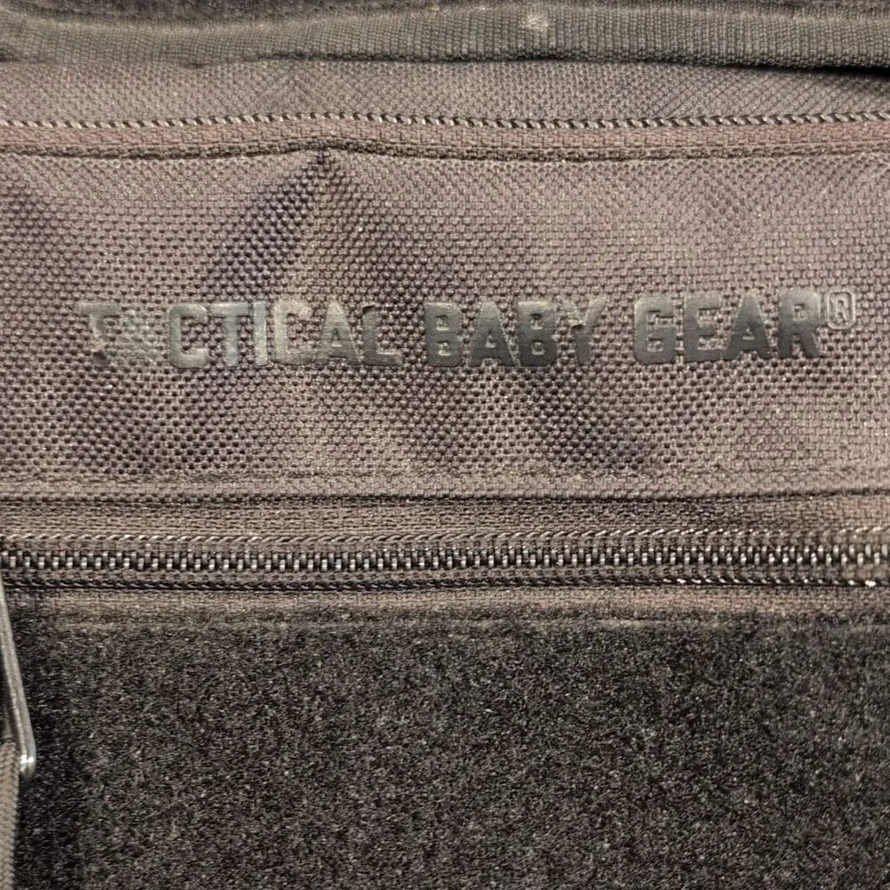 Tactical Baby Gear TBG Deuce Large Black Diaper Bag Backpack w/ MOD Panel